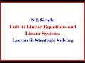 Solving Linear Equations and Relationships