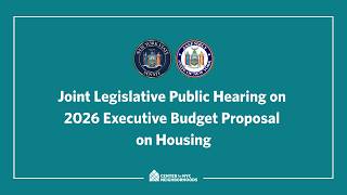 Christie Peale Testimony - NYS Joint Budget Committees' 2026 Executive Budget hearing on housing