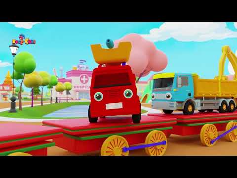 The Wheels on the Bus song - fun Train cartoon for kids - Beep Beep Cars Kids Songs