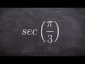 Secant and Reciprocal Functions