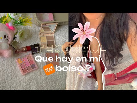 ⋆˚࿔ Aesthetic temu haul 𝜗𝜚˚⋆ 📦 🖇 + Que hay en mi bolso 2025