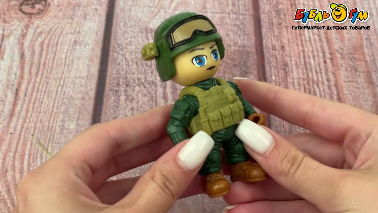 Фигурка Funky toys спецназ в зеленой форме 8см в ассортименте - видео