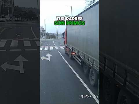 ¡Esto pasa cuando molestas a un camionero! 😳🚚