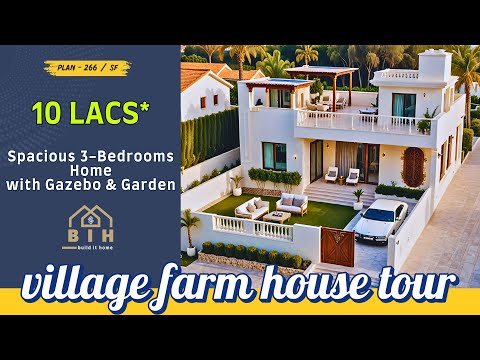 Small Village House Plan with Car Parking 🔥