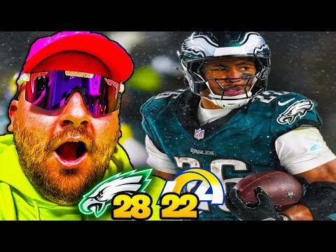 EAGLES WIN!!! JALEN CARTER AND SAQUON ARE LEGENDS!!! | Eagles 28 Rams 22