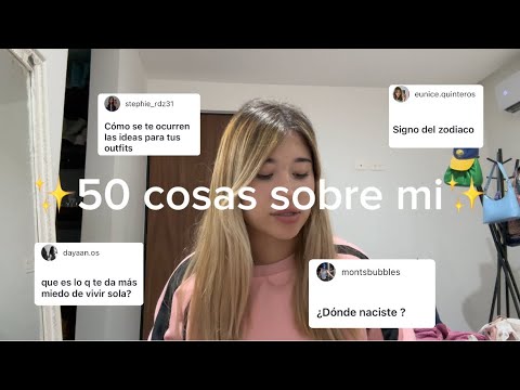 50 cosas sobre mí