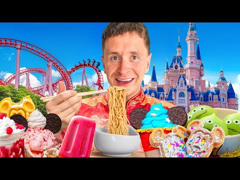 I Tried Every Food at Disneyland China...