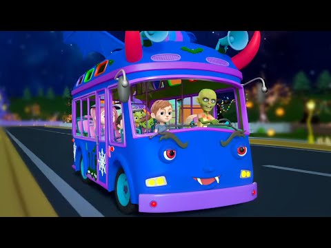 Halloween Wheels On The Bus, Spooky Rhymes and Vehicle Songs for Kids