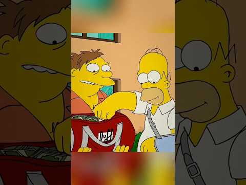 Homer won 1 million dollars🤑💸💰...#treandingshort #cartoon #viralvideo #simpsons