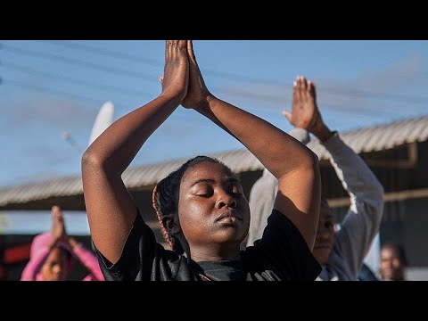 YouTube video thumbnail: Zimbabwe: Yoga in a Tavern Is the Latest Mental Health Outreach