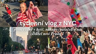 TÝDENNÍ VLOG - první týdny v bytě, nákupy, natačeli u nás Ďábel nosí Pradu 2 | NYC diaries