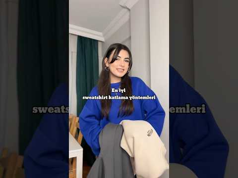 SWEATSHİRT KATLAMA YÖNTEMLERİ #fashionshorts #fashion #fashionhacks