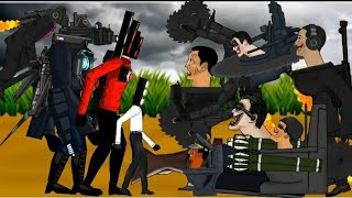 Skibidi Toilet Boss team vs Titan Camera Man, Titan Speaker Man, Black Camera Man and Team..