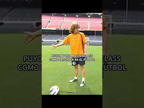 PUYOL Y UNA MASTERCLASS DE COMO DEFENDER EN EL FÚTBOL 🙌🏻⚽ #fcbarcelona #puyol #viralfutbol #laliga