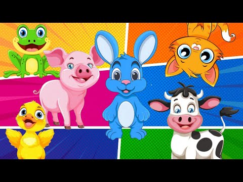 🌈Canción de los COLORES ANIMALES DE LA GRANJA de Zenón🌈 Aprender los colores los c