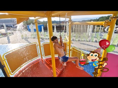 Water Park for Kids. Funny Video from KIDS TOYS CHANNEL