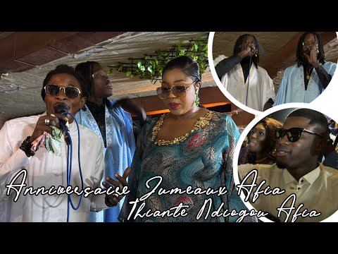 Intégralité anniversaire jumeaux afia Thiante ndiogou afia avec Mario mbaye et saly fille Wally seck