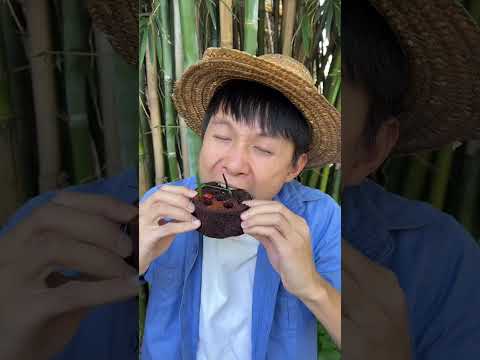 A cake made of coal briquettes?|Chinese Mountain Forest Life and Food #Moo TikTok#FYP