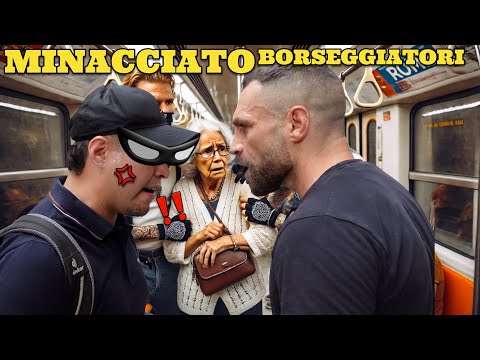 Minacciati dai Borseggiatori in metro