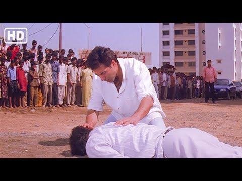 सनी देओल ने अपने भाई का बदला लिया - Sunny Deol Fights & Action Scenes - Ziddi Action Scene