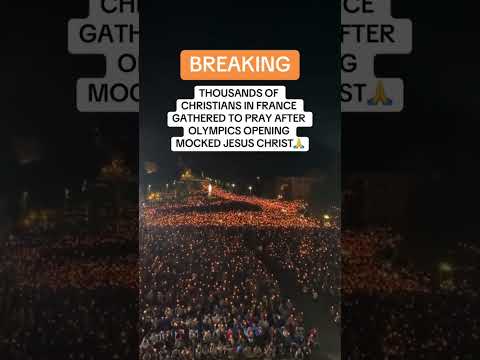 Thousands  Of Christians  Worship Jesus in Paris France Olympics 2024#Jesus#praiseandworship#love