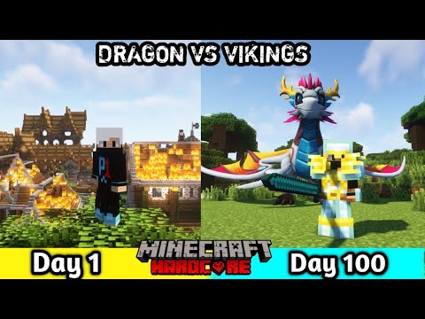 I Survived 100 Days in Dragon vs Vikings in Minecraft Hardcore (2025)