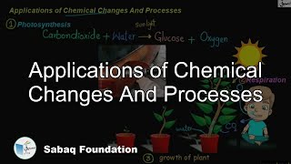 Applications of Chemical Changes And Processes