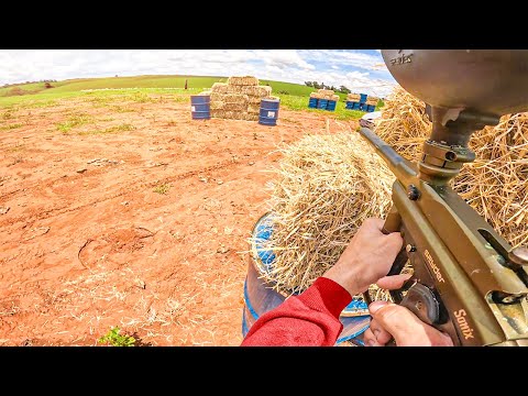 JOGUEI PAINTBALL NA MINHA FAZENDA !   [EP.32]