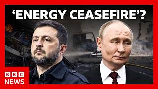 YouTube video thumbnail: Zelensky Says Ukraine Supports 'Energy Ceasefire' Announced by Trump