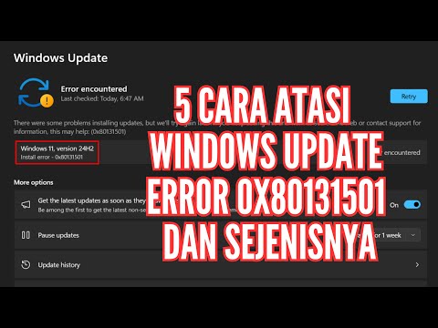 5 Cara Atasi Windows Update Error 0X80131501 dan Sejenisnya