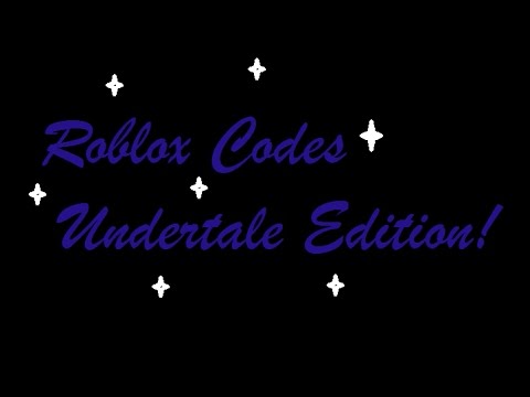 undertale roblox id codes