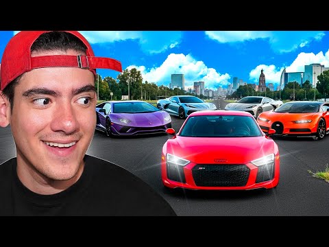 RODANDO MI R8 POR PRIMERA VEZ CON SÚPER DEPORTIVOS !! Donato Vlogs