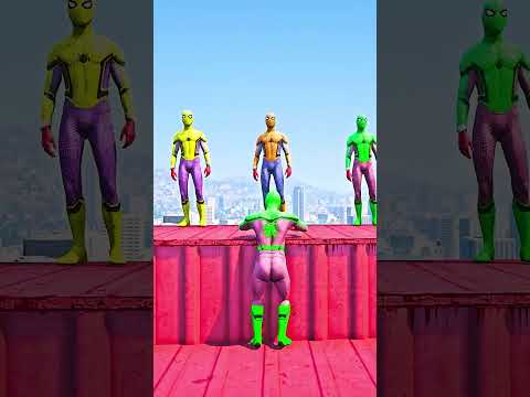 GTA 5 Epic Ragdolls | Spider-Man Minions Jumps / Fails ep.878 #shorts