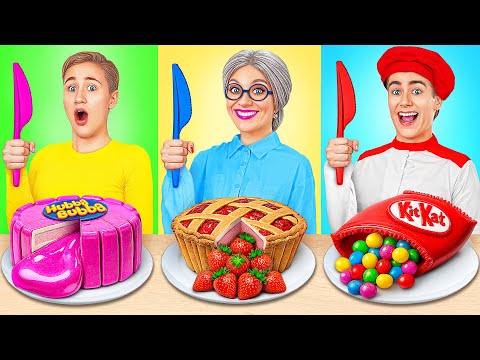 Reto De Cocina Yo vs Abuela | Guerra de Cocina Divertida de Multi DO Smile