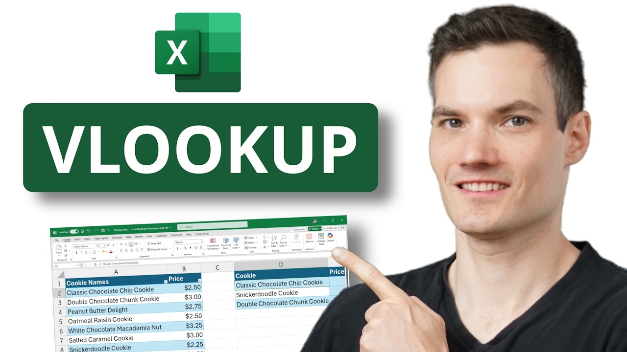 VLOOKUP in Excel | Step-by-Step Tutorial for Beginners