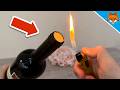 How to open a Wine Bottle with a Lighter(WITHOUT a Corkscrew)