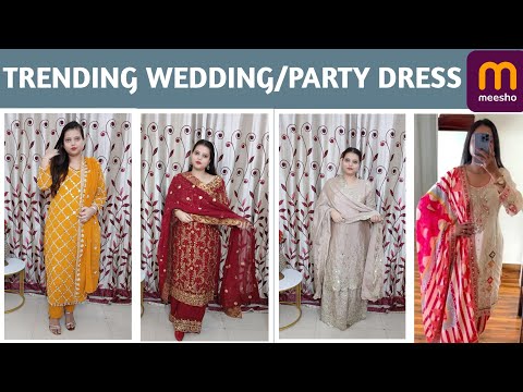 PAKISTANI DESIGNER SUITS FROM MEESHO 😱 | Meesho Wedding Wear Hual