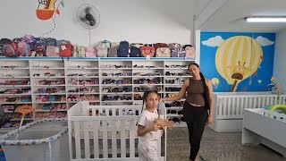 GRAVIDA ESTRESSADA- FUI PESQUISAR ENXOVAL PARA O BEBE- VLOG DE ROTINA DE MÃE DE 5 ✨️