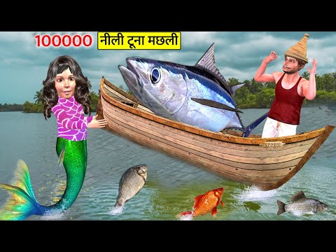 Choti Mermaid Saves Fisherman 1,00,000 Bluefin Tuna Fish Hindi Kahaniya Hindi Stories Moral Stories