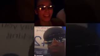 Paige and Zaza on live with  Marina & Saniya 😂😂😂
