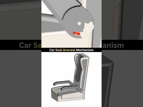 Armrest adjustment system - Rate this mechanism from 1 to 10 😇 #cad #solidworks #3ddesign #mech