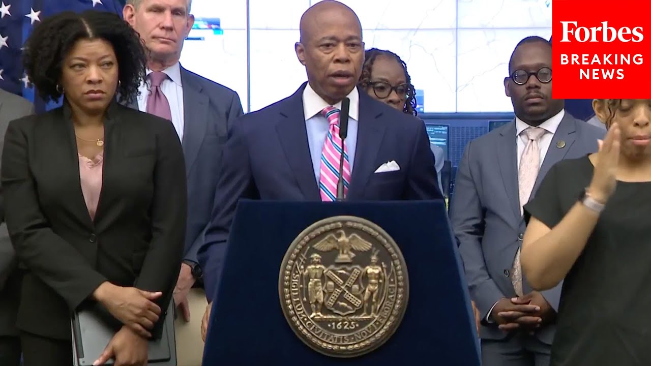 JUST IN: NYC Eric Adams, Officials Hold Press Briefing About Extreme Heat
