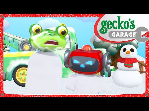 Frozen Lake Rescue ❄️🧊 | Gecko's Garage 🚚 | Cartoons For Kids | Toddler Fun Learning