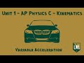 Understanding Variable Acceleration and Integrals