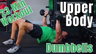 Upper Body Dumbbell Workout - 20 Minute at home workout
