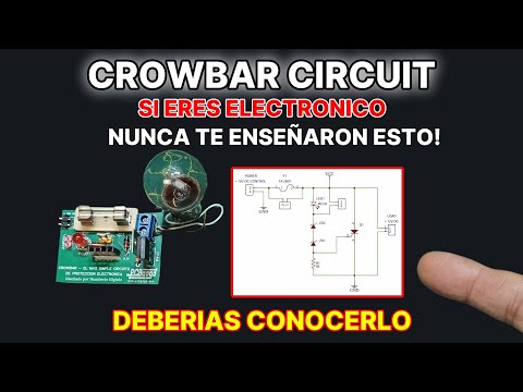 ✅ POCOS ELECTRONICOS CONOCEN 👀 👉 ESTE CIRCUITO CROWBAR PARA PROTEGER TU TALLER DE ELECTRONICA