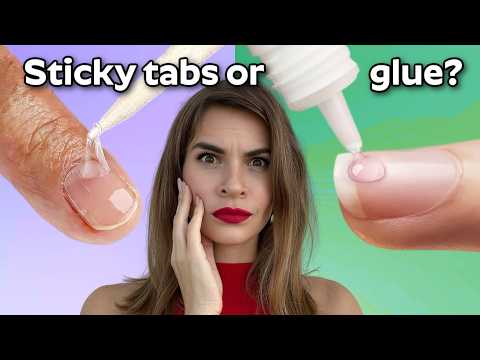 I tried PRESS ON Nails with Glue vs Sticky Tabs for 21 DAYS