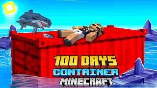 I Survive 100 Days on shipping container in minecraft hardcore