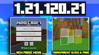 UPDATE Tampilan Baru Menu Pause, Glass & Pane Minecraft 1.21.120.21...