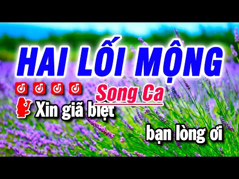 Karaoke Hai Lối Mộng Nhạc Sống Song Ca | Bảo Hưng